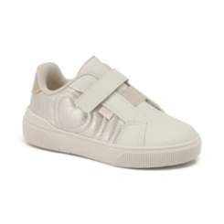 Tênis Infantil Sky - Off White/Dourado