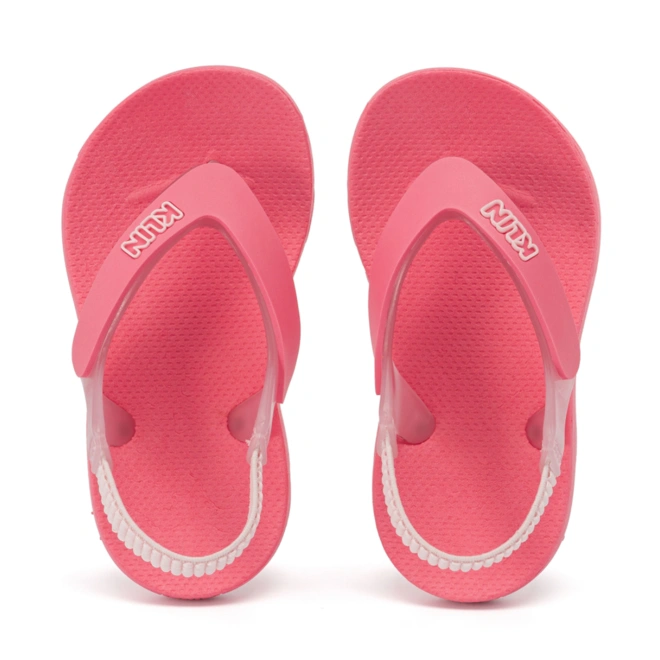 Chinelo Infantil Anatômico  Acqua Print com Elástico - Pink/Rosa