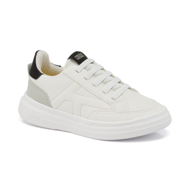 Tênis Infantil Capri Mini - Branco/Preto/Gelo