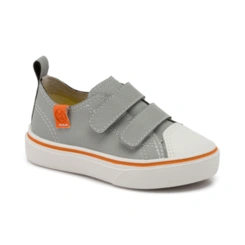 Tênis Infantil Casual Freestyle Baby - Cinza/Laranja