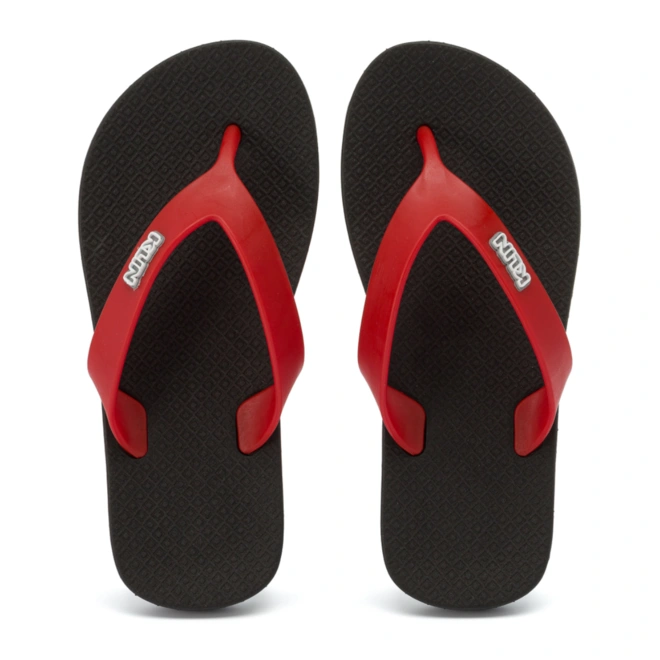 Chinelo Acqua Kids - Preto/Vermelho