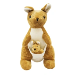 Canguru de Pelúcia com Filhote - 48 cm