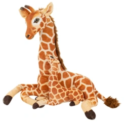 Girafa Mãe e Filhote de Pelúcia - 48 cm
