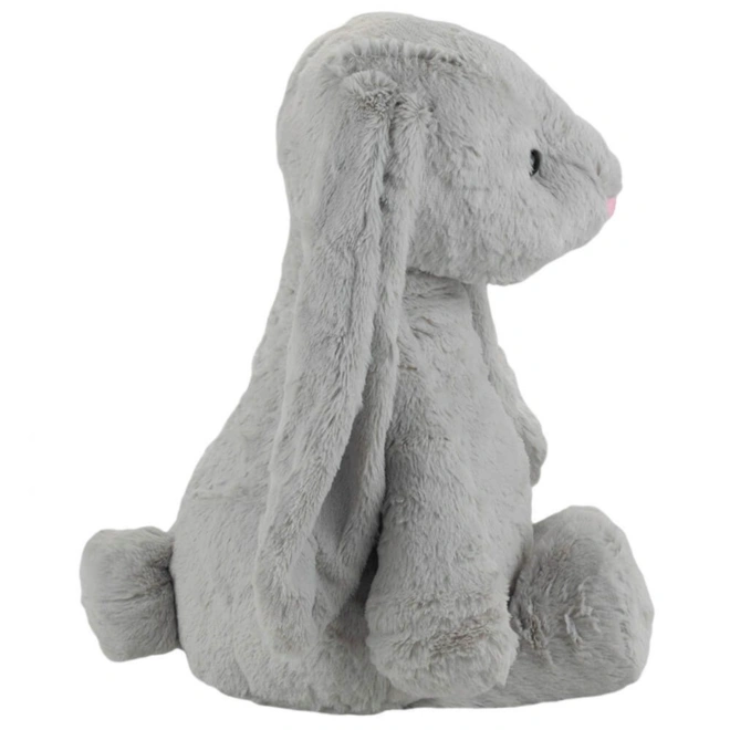Coelho Orelhudo de Pelúcia - Cinza - 21 cm