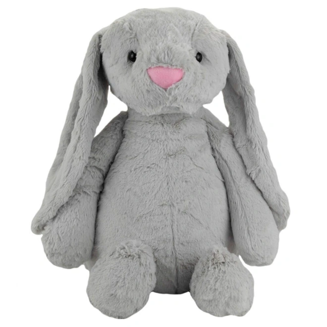 Coelho Orelhudo de Pelúcia - Cinza - 21 cm