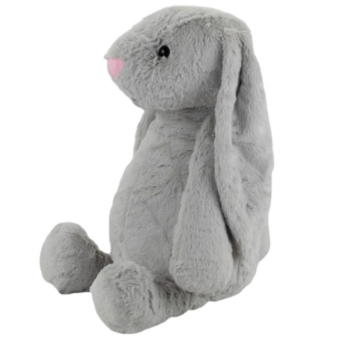 Coelho Orelhudo de Pelúcia - Cinza - 21 cm