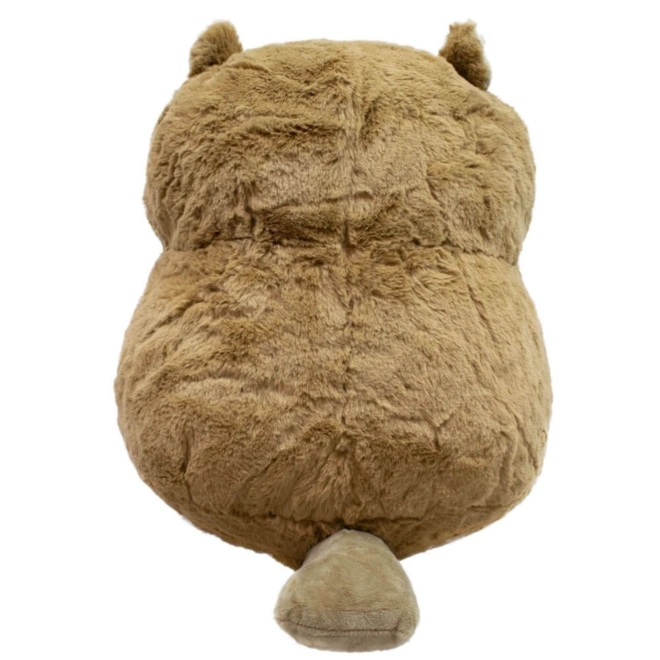 Esquilo de Pelúcia Segurando Noz - Marrom -  21 cm