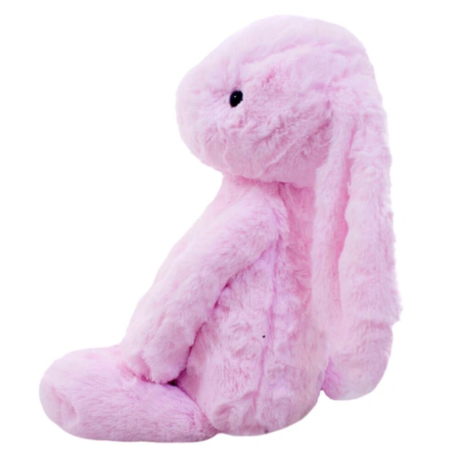 Coelho Orelhudo de Pelúcia - Rosa - 25 cm