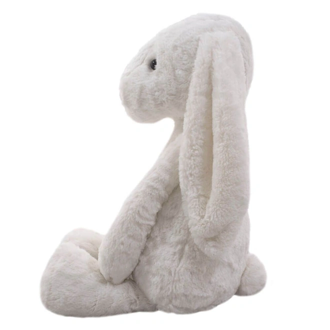 Coelho Orelhudo de Pelúcia - Branco - 25 cm