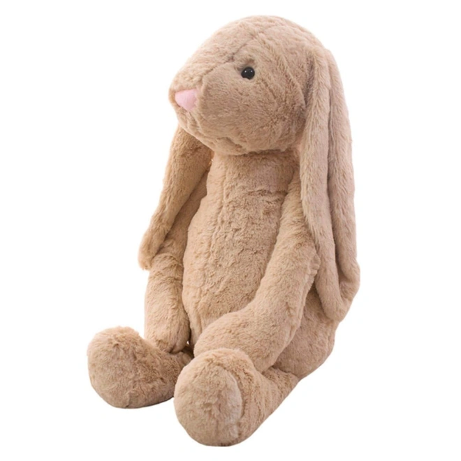 Coelho Orelhudo de Pelúcia - Marrom - 25 cm