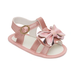 Sandália Boneca com Laço - Rosa