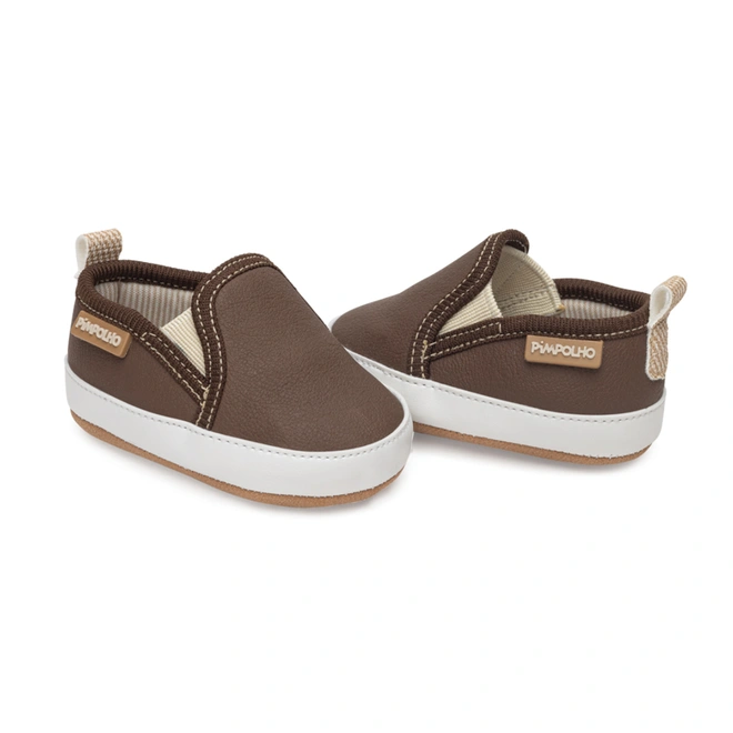 Tênis Slip Fit - Marrom