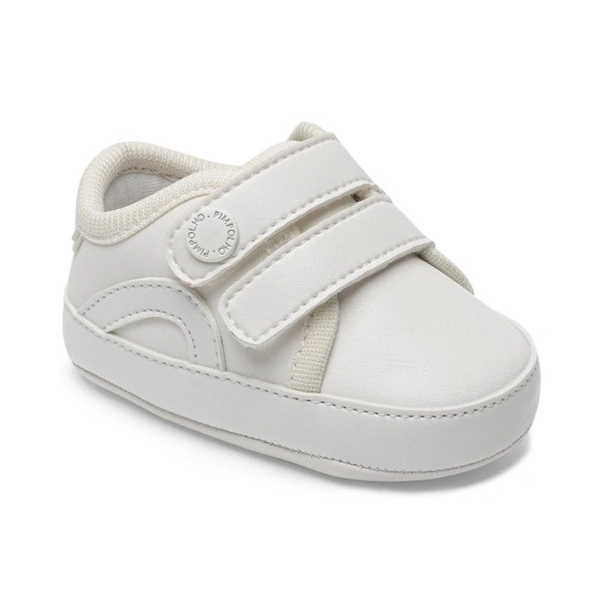 Tênis para Batizado com Tiras Aderentes - Branco