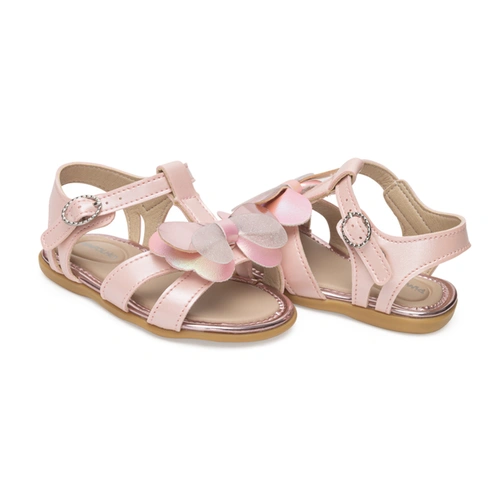 Sandália Encanto com Apliques - Rosa