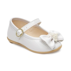 Sapatilha Batizado com Laço - Branco