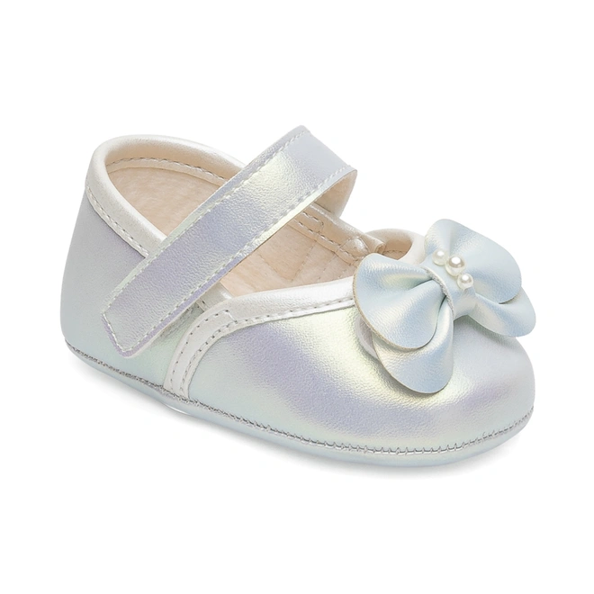 Sapatilha Batizado com Laço - Branco