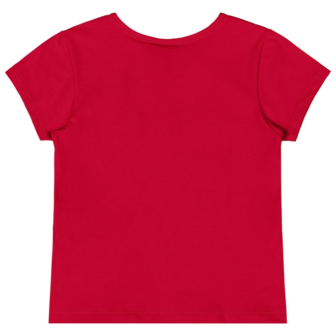 Blusa Manga Curta em Cotton - Vermelho