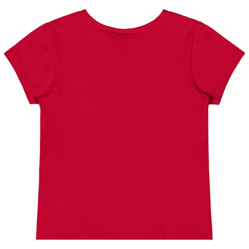 Blusa Manga Curta em Cotton - Vermelho