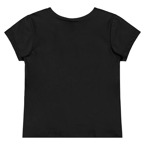 Blusa Manga Curta em Cotton - Preto