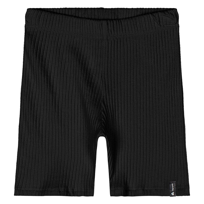 Bermuda Ciclista em Ribana Micro Canelada - Preto
