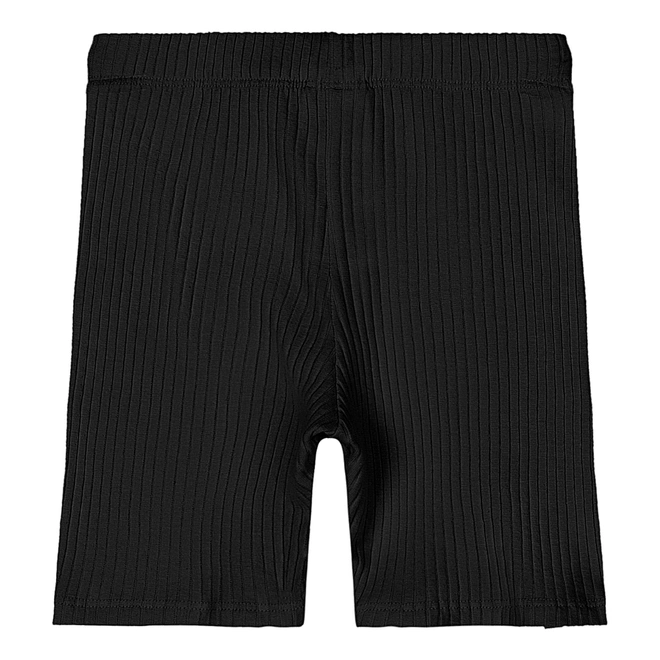 Bermuda Ciclista em Ribana Micro Canelada - Preto