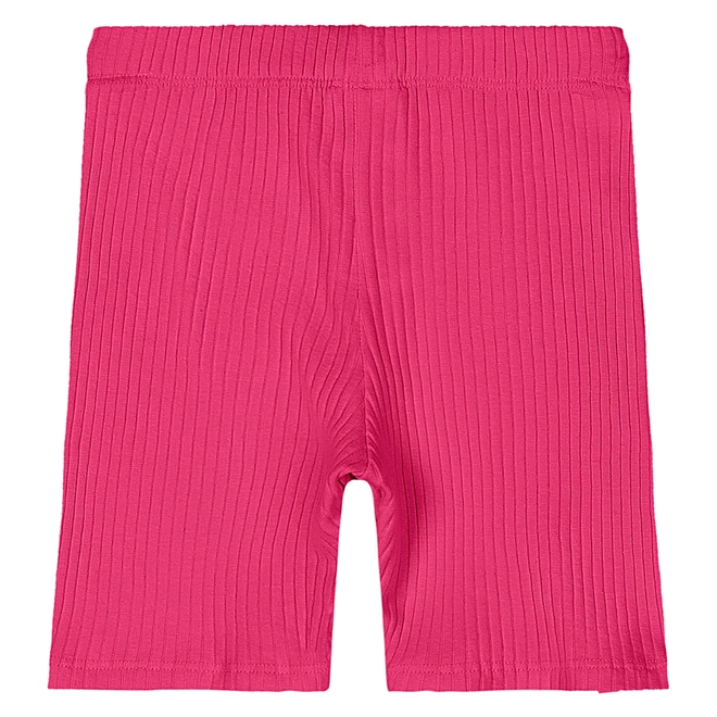 Bermuda Ciclista em Ribana Micro Canelada - Framboesa