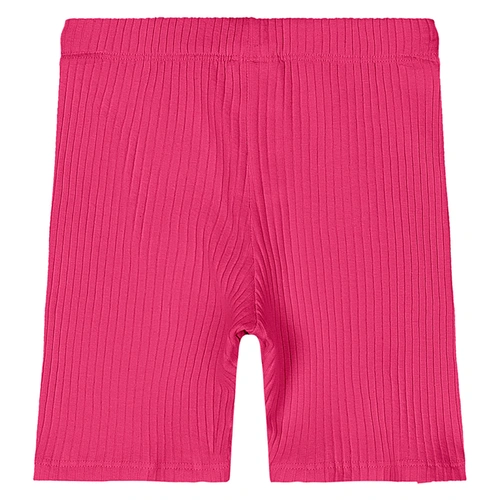 Bermuda Ciclista em Ribana Micro Canelada - Framboesa