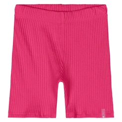 Bermuda Ciclista em Ribana Micro Canelada - Framboesa