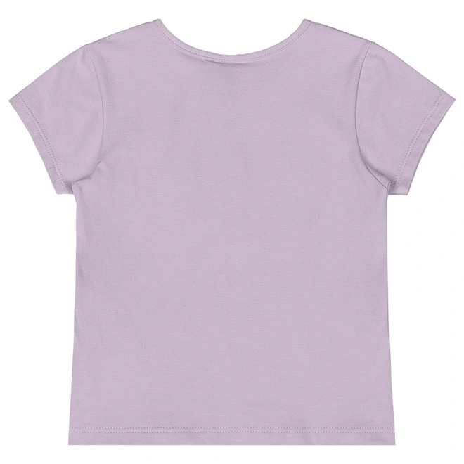 Blusa Manga Curta em Cotton - Lilás