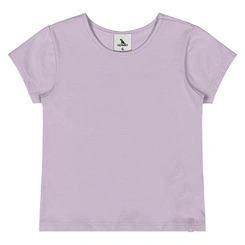 Blusa Manga Curta em Cotton - Lilás