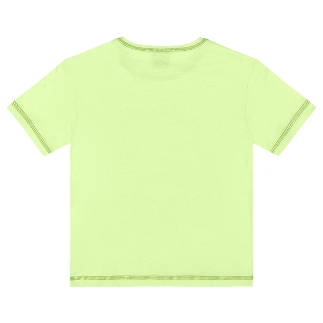 Conjunto Blusa em Malha e Bermuda em Cotton - Verde Limão
