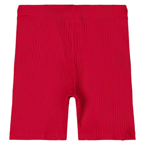 Bermuda Ciclista em Ribana Micro Canelada - Vermelho