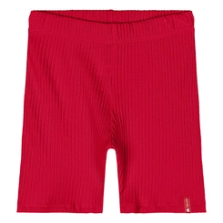 Bermuda Ciclista em Ribana Micro Canelada - Vermelho