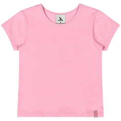 Blusa Manga Curta em Cotton - Rosa