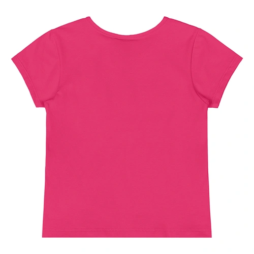 Blusa Manga Curta em Cotton - Framboesa