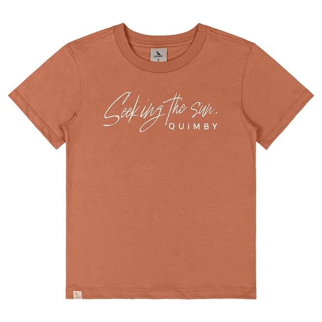 Conjunto Camiseta em Malha e Bermuda Microfibra - Marrom