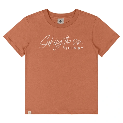 Conjunto Camiseta em Malha e Bermuda Microfibra - Marrom