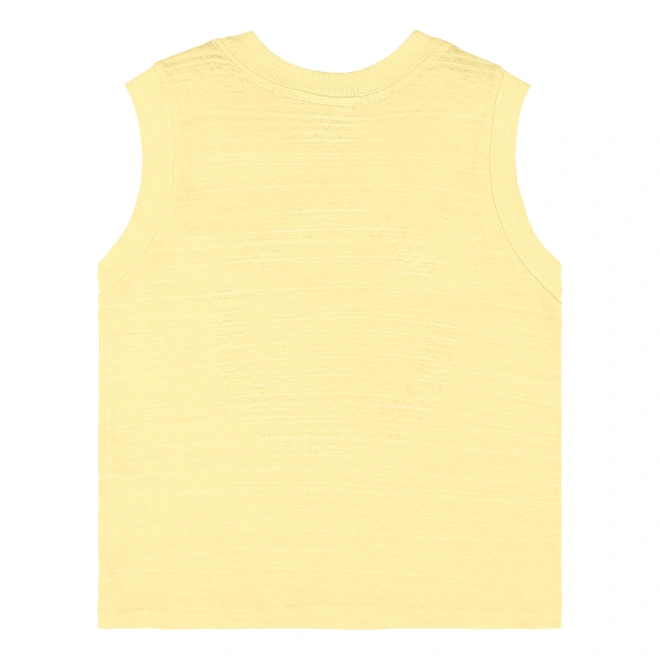 Conjunto Regata em Malha Flamê e Bermuda Microfibra - Baunilha