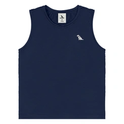 Camiseta Regata em Malha Dry Fit - Azul