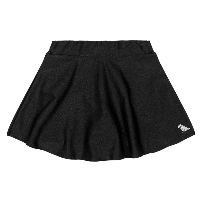 Saia-Short em Poliamida - Preto
