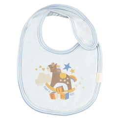 Babador em Suedine - Azul Delicado