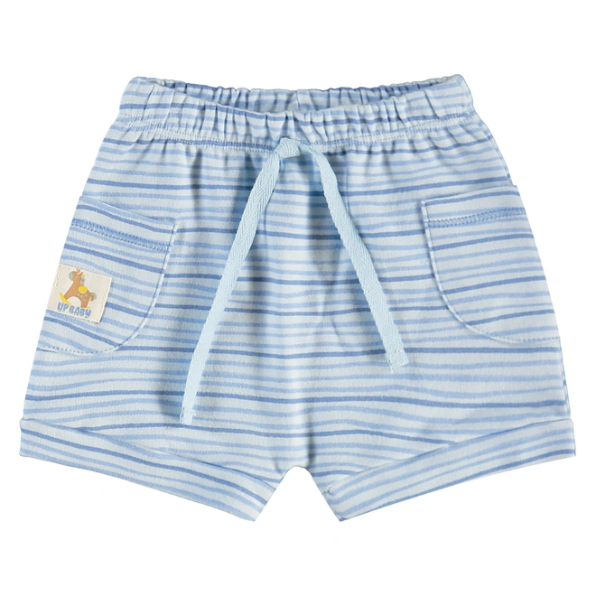 Conjunto Body Meia Manga e Short em Suedine - Azul Delicado