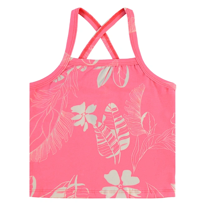 Conjunto Blusa e Short em Cotton Floral - Rosa