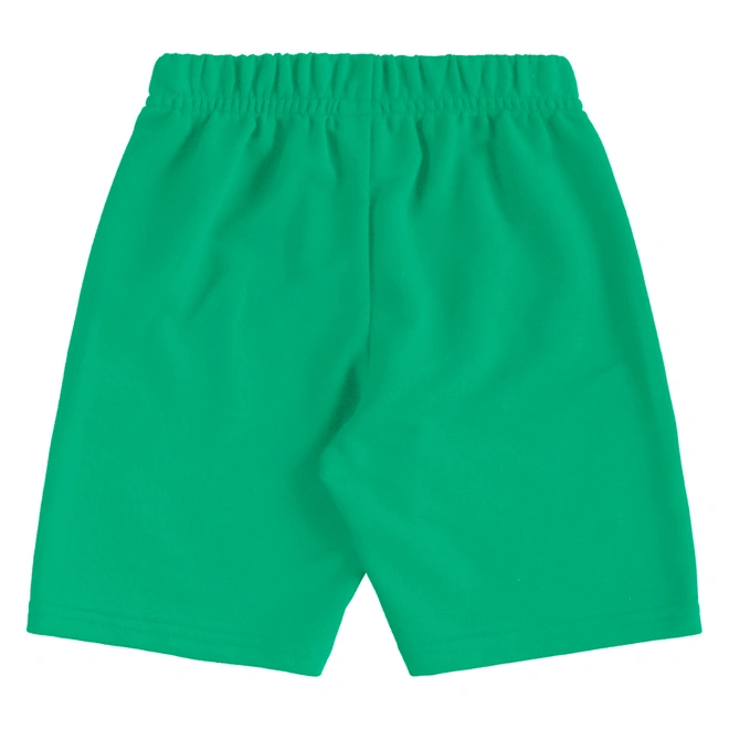 Conjunto Camisa Meia Manga em Malha e Bermuda em Moletom - Azul/Verde