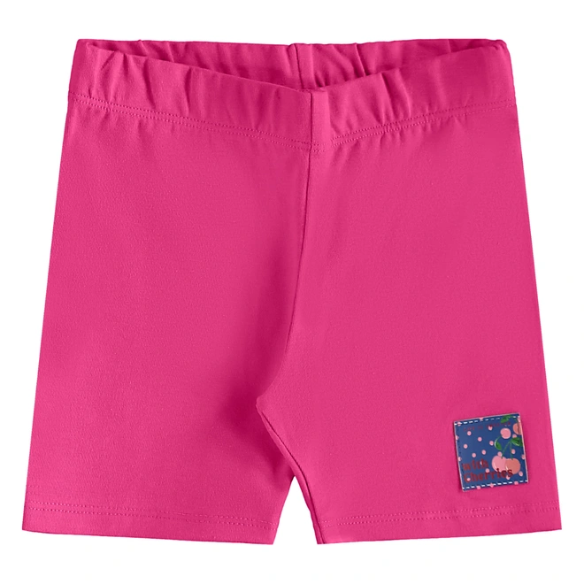 Conjunto Camiseta Regata em Malha e Bermuda Ciclista em Cotton Cherry - Azul/Rosa