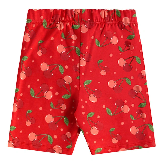 Conjunto Blusa Meia Manga e Bermuda em Cotton Cherry - Bege