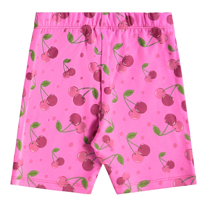 Conjunto Blusa Meia Manga e Bermuda em Cotton Cherry - Lilás Neon