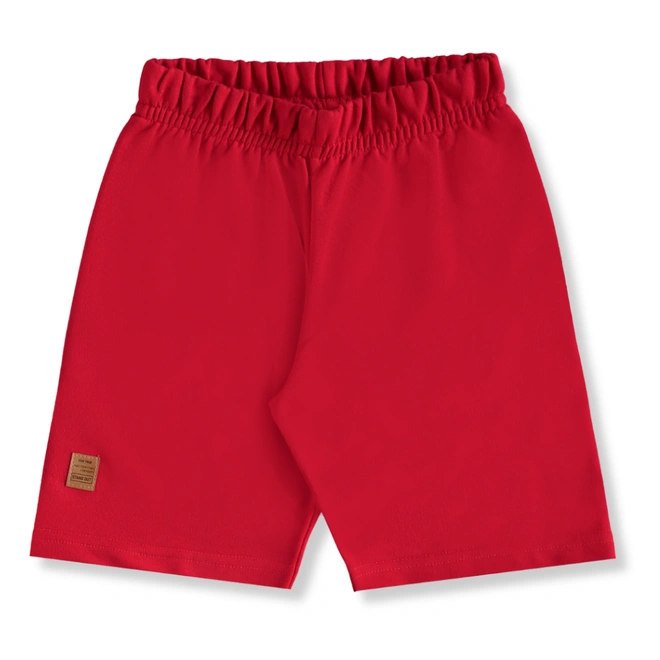 Conjunto Camisa Meia Manga em Malha e Bermuda em Moletom - Branco