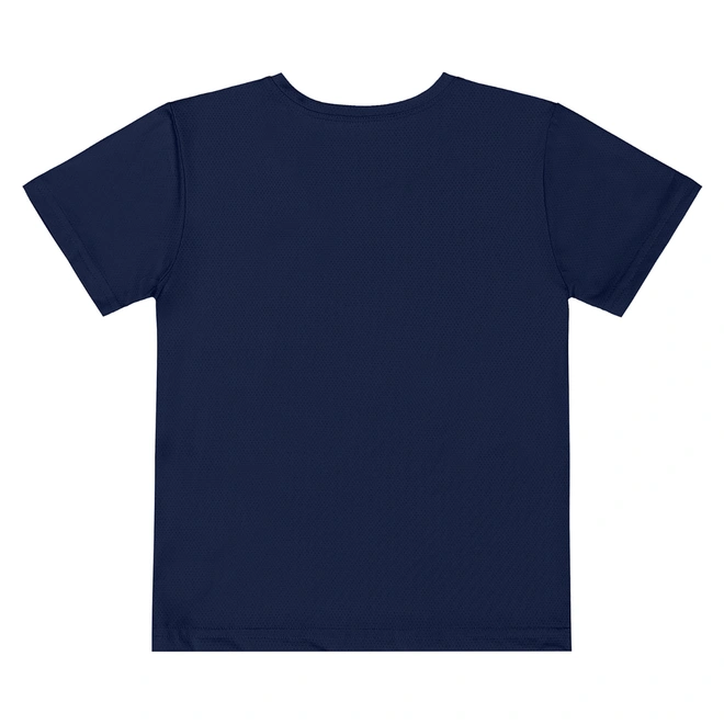 Camisa Meia Manga em Malha Dry Fit - Azul Escuro