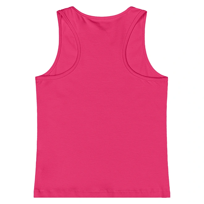 Camiseta Regata em Cotton - Framboesa